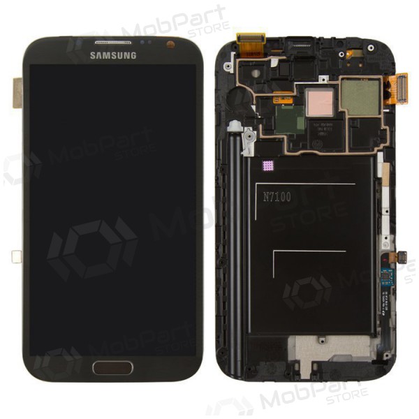 Samsung Galaxy Note 2 Display (Schwarz) (mit Rahmen) (original) Samsung Galaxy Note 2 Display (Schwarz) (mit Rahmen) (original)