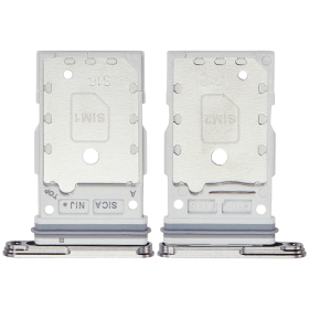 Samsung Galaxy S25, S25+ Dual SIM-Kartenhalter (Silbrig) (original)