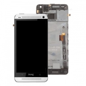 HTC One Mini Display (Weiß) (mit Rahmen) (gebraucht grade C, original)