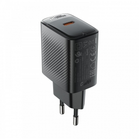 Acefast A104 25 W GaN USB-C Telefonladegerät, schwarz
