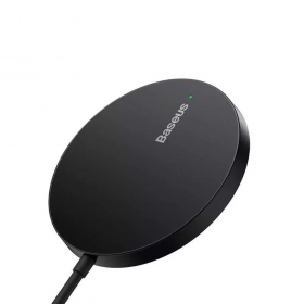MagSafe kabelloses Ladegerät Baseus Simple Mini 3 15 W schwarz