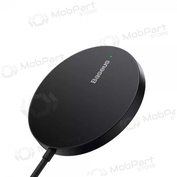 MagSafe kabelloses Ladegerät Baseus Simple Mini 3 15 W schwarz