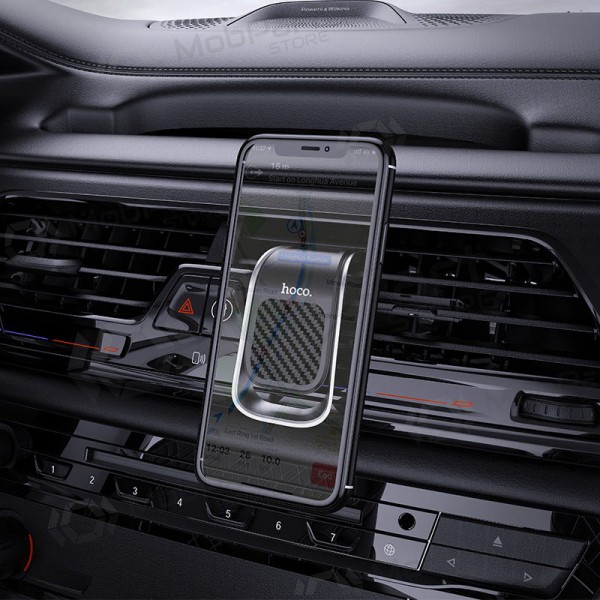 Automobilinis Universal telefono laikiklis Hoco CA74 tvirtinamas į ventiliacijos groteles, magnetinis, Schwarz-Grau Automobilinis Universal telefono laikiklis Hoco CA74 tvirtinamas į ventiliacijos groteles, magnetinis, Schwarz-Grau