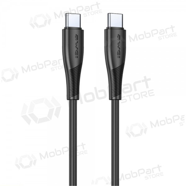 USB Kabel Awei CL-182C USB-C to USB-C 1.0m Schwarz