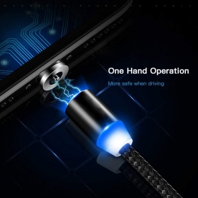 USB Kabel Magnetic Type-C 1.0m (Schwarz)