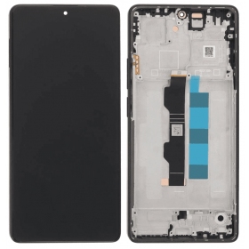Xiaomi Redmi Note 13 Pro 4G, Poco M6 Pro 4G Display (Schwarz) (mit Rahmen) (OLED)