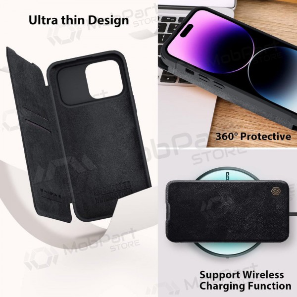 Apple iPhone 14 hülle -Nillkin Leather- (schwarz)
