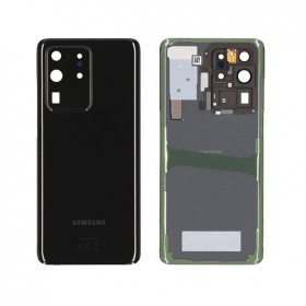 Samsung G988 Galaxy S20 Ultra Rückseite Akkudeckel Schwarz (Cosmic Black) (gebraucht grade B, original)