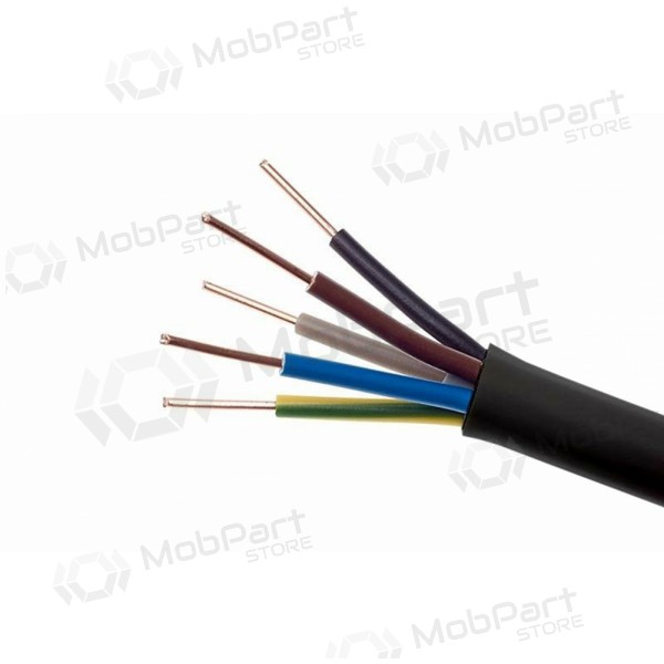 Flexibles Kabel Lietkabelis OMY 5x1.5 mm² Kupfer PVC 100 m Rolle.