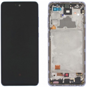 Samsung A725 A72 4G / A726 5G 2021 Display (Violett) (mit Rahmen) (service pack) (original)