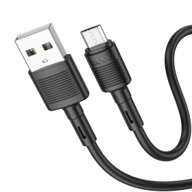USB Kabel Hoco X83 USB-A to MicroUSB 1.0m Schwarz