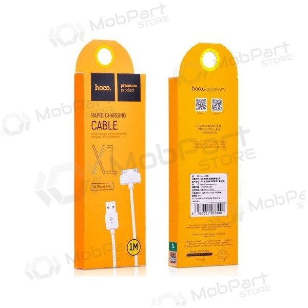 USB Kabel HOCO X1 iPhone 30-pin 1.0m (Weiß)