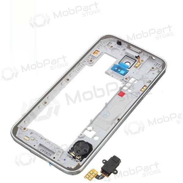 Samsung G900F S5 Handy-Rahmen (Silbrig)