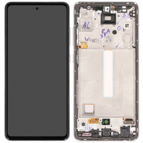 Samsung Galaxy A52 Display (Weiß) (mit Rahmen) (original)