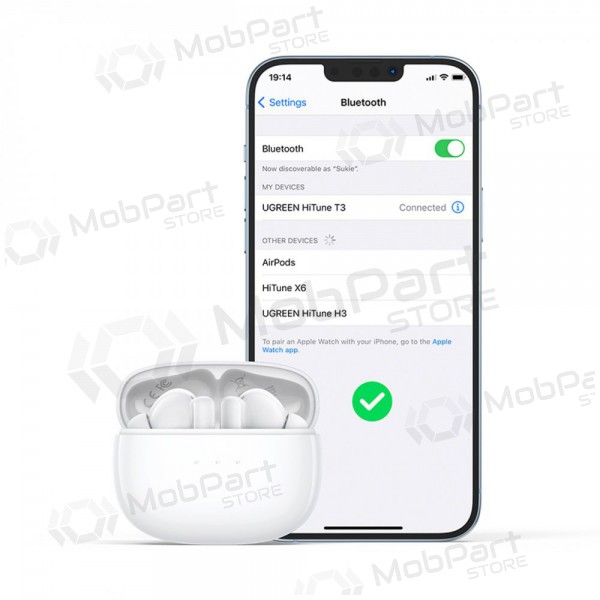 Kabelloss ausinės Ugreen WS106 HiTune T3 Active Noise-Cancelling Earbuds