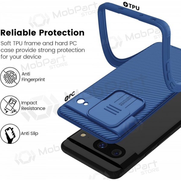 Google Pixel 7 Handyhülle „Nillkin CamShield Pro“ (Blau)