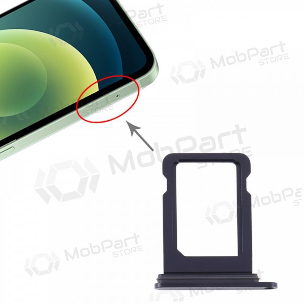 Apple iPhone 12 SIM-Kartenhalter (Schwarz)
