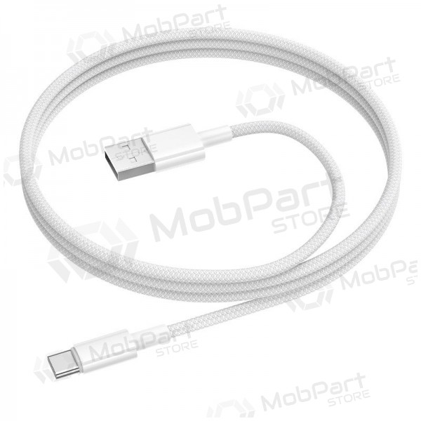 USB-C kabel borofone bx117 USB-A auf USB-C 1 m weiß.