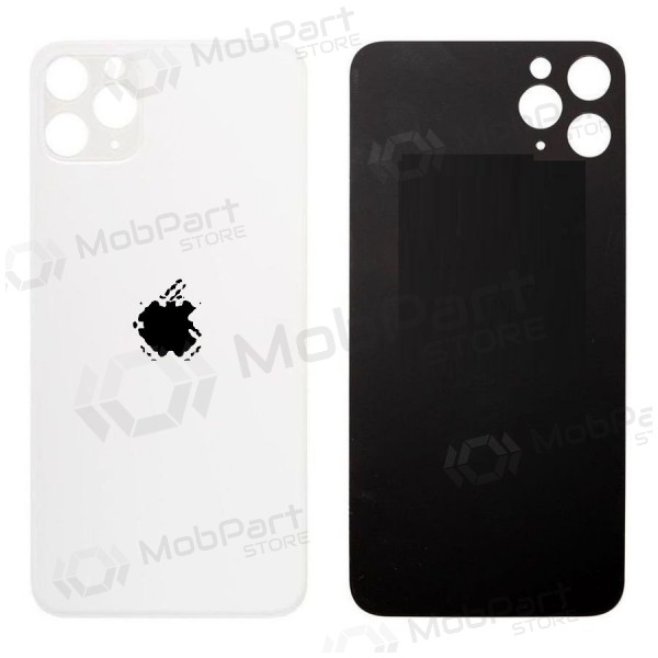 Apple iPhone 11 Pro Rückseite Akkudeckel (Silbrig) (bigger hole for camera) Apple iPhone 11 Pro Rückseite Akkudeckel (Silbrig) (bigger hole for camera)