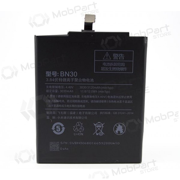 Xiaomi Redmi 4A Batterie, akumuliatorius (BN30) Xiaomi Redmi 4A Batterie, akumuliatorius (BN30)