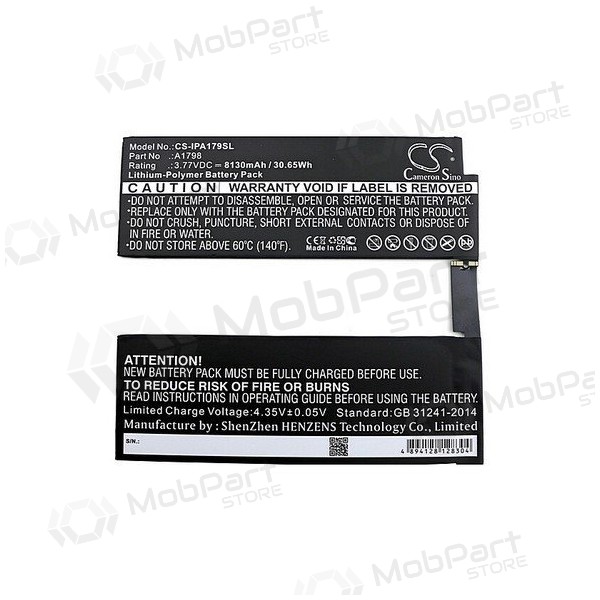 Apple iPad A1701 Pro 10.5 / iPad A1798 Pro 10.5 Batterie, akumuliatorius (8134mAh) Apple iPad A1701 Pro 10.5 / iPad A1798 Pro 10.5 Batterie, akumuliatorius (8134mAh)