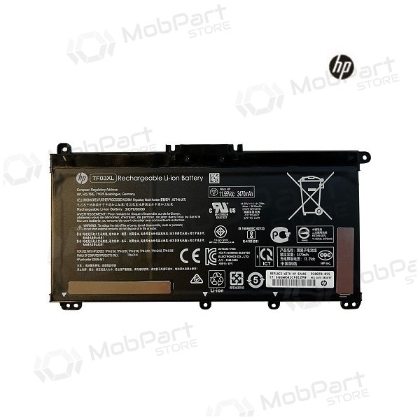 HP TF03XL, 3470mAh Laptop-Batterie / Akku - PREMIUM HP TF03XL, 3470mAh Laptop-Batterie / Akku - PREMIUM