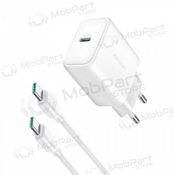 Ladegerät Joyroom JR-TCF24 USB-C PD30W + USB-C to USB-C cable 1.0m Weiß
