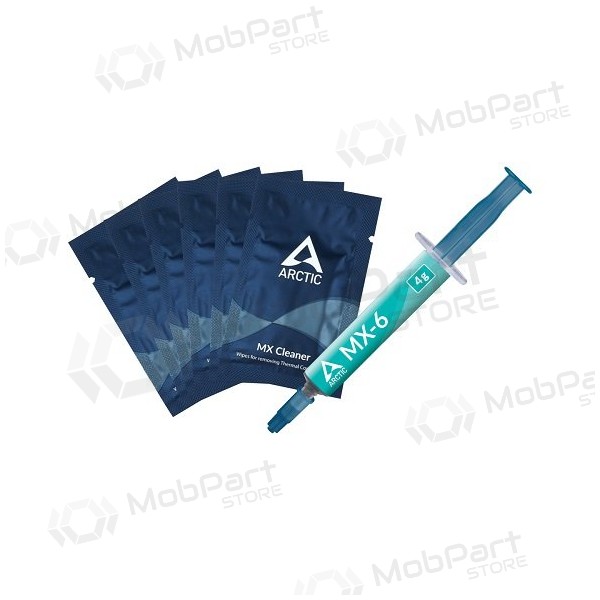 Wärmeleitpaste ARCTIC MX-6, 4g  su 6Stck. MX šluostėm