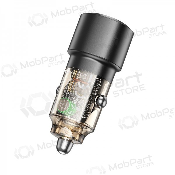 Borofone BZ20A 83 W PD QC 3.0 USB-C + USB-A Auto-Ladegerät schwarz
