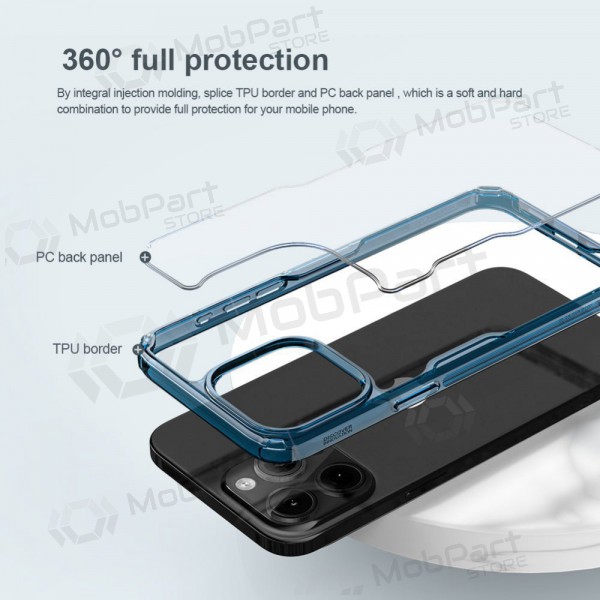 Apple iPhone 15 Plus Handyhülle „Nillkin Nature Pro“ (Blau)