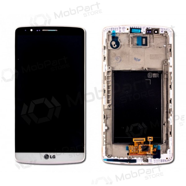 LG D855 Optimus G3 Display (mit Rahmen) (Weiß)