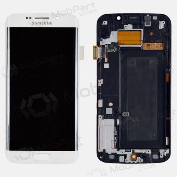 Samsung Galaxy S6 Edge Display (Weiß) (mit Rahmen) (original)