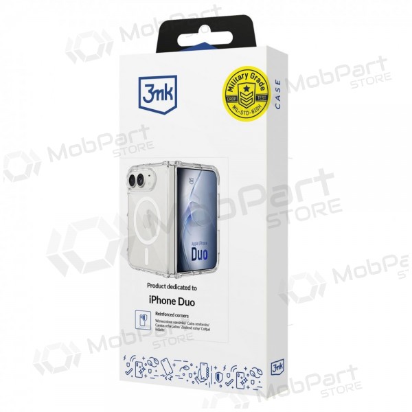 Apple iPhone Duo Hülle - 3mk Armor MagCase (transparent)