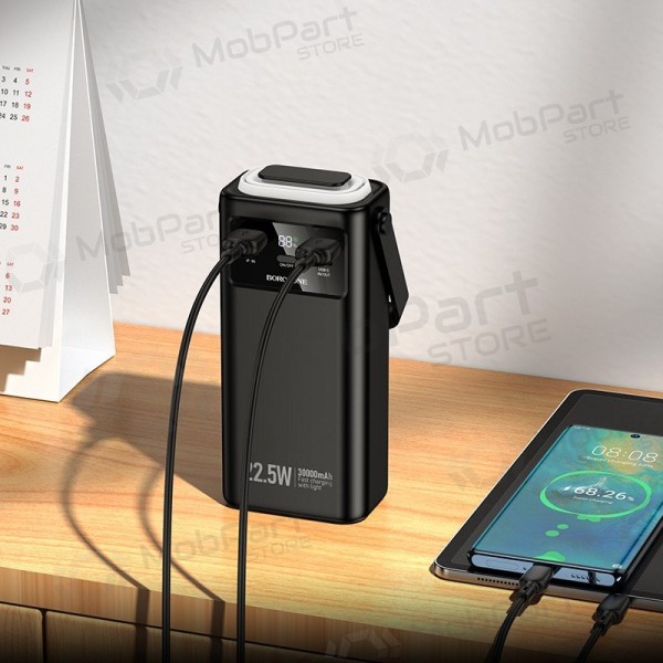 externe Batterie Power Bank Borofone BJ65 22.5W 30000mAh Schwarz