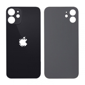 Apple iPhone 12 mini Rückseite Akkudeckel (Schwarz) (bigger hole for camera)