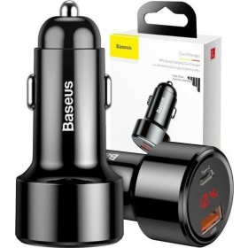 Ladegerät automobilinis Baseus Series x 2 USB Quick Charge 45W CCMLC20C-01 (Schwarz)