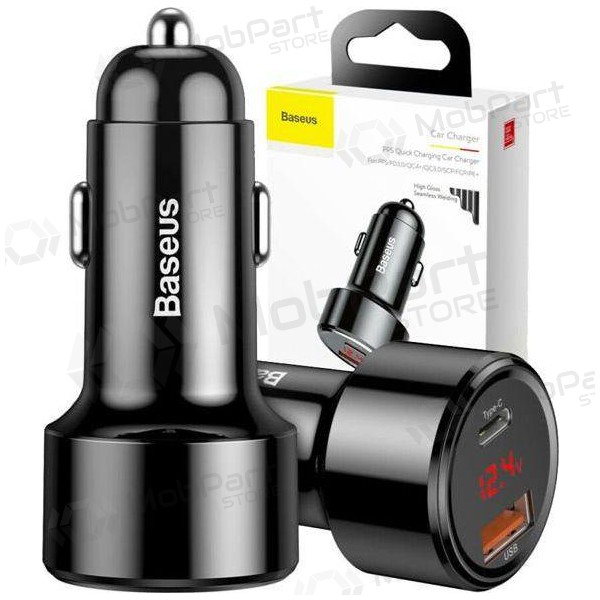 Ladegerät automobilinis Baseus Series x 2 USB Quick Charge 45W CCMLC20C-01 (Schwarz)