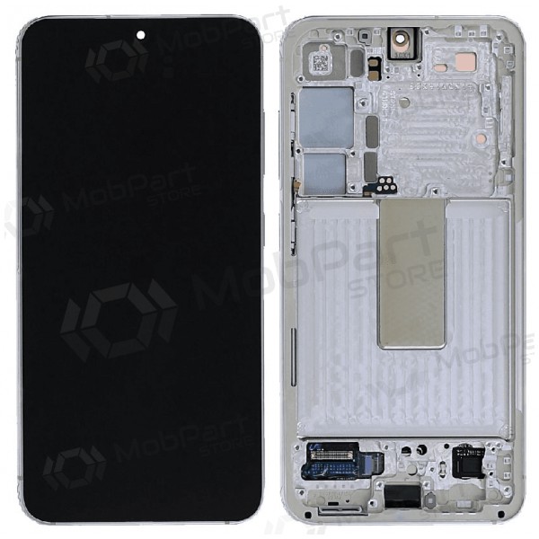 Samsung Galaxy S23 Display (kreminė) (mit Rahmen) (original) Samsung Galaxy S23 Display (kreminė) (mit Rahmen) (original)