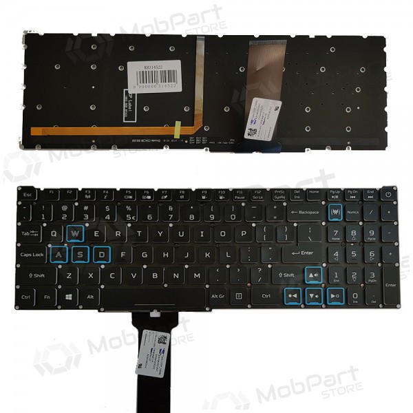 ACER PH315-52, PH317-53, PH317-53-7777 Tastatur (US) (mit Beleuchtung)