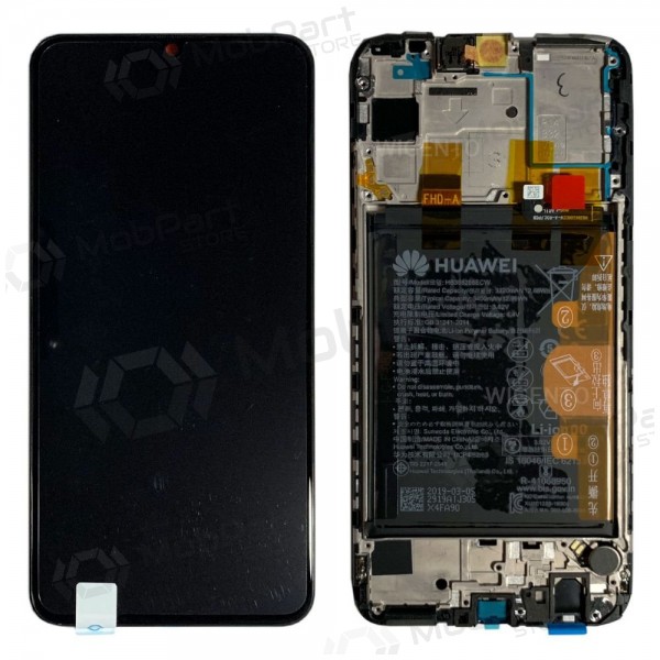 Huawei P Smart 2019 / P Smart Plus 2019 Bildschirm (schwarz) (mit Rahmen und Akku) (Service-Pack) (original)