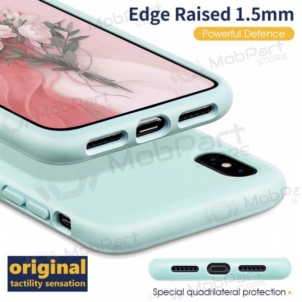 Apple iPhone 12 mini hülle - Liquid Silicone - 1.5mm (mint)
