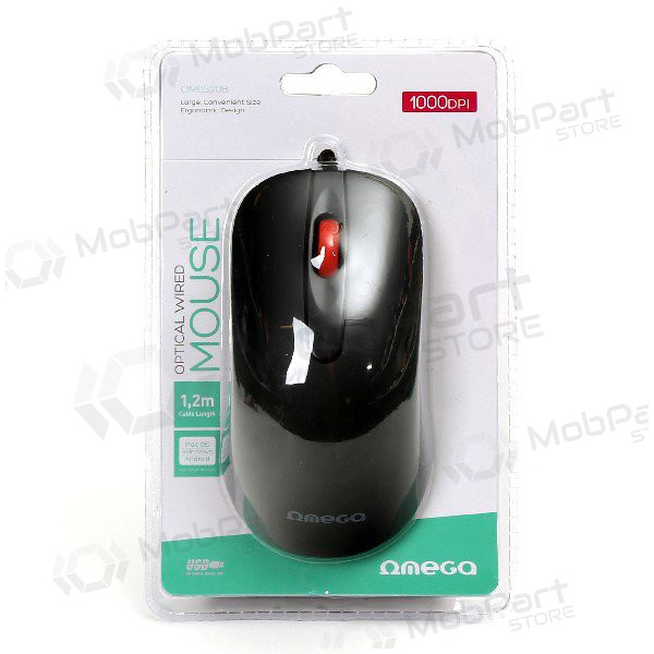 Maus OMEGA OM-520 kabelgebunden (schwarz)