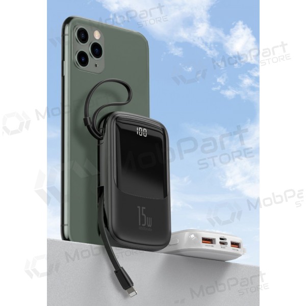 externe Batterie Power Bank Baseus Q Pow With Type-C Cable 10000mAh Schwarz PPQD-A01