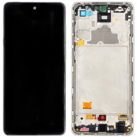 Samsung A725 A72 4G / A726 5G 2021 Display (Weiß) (mit Rahmen) (service pack) (original)