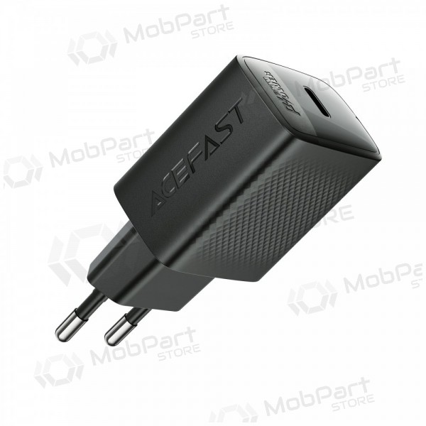 Acefast A104 25 W GaN USB-C Telefonladegerät, schwarz