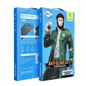 LCD apsauginis stikliukas 5D Mr. Monkey Glass (Strong Matte) Apple iPhone 13 Pro Max/14 Plus Schwarz