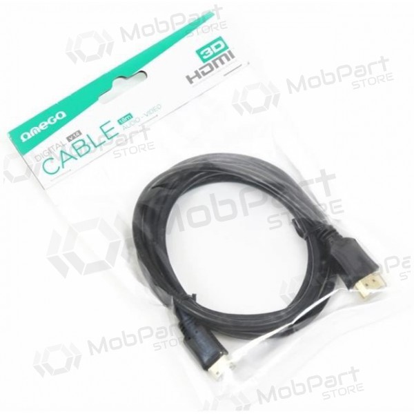 OMEGA HDMI-miniHDMI Kabel (v.1.4 4K) 1,8M (Schwarz)