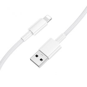 Lightning-Kabel Borofone BX117 USB-A zu Lightning 1 m 2.4A weiß