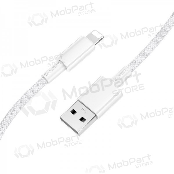 Lightning-Kabel Borofone BX117 USB-A zu Lightning 1 m 2.4A weiß