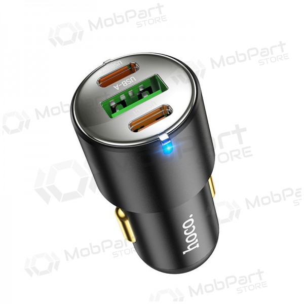 Hoco NZ6 45 W PD 2x USB-C + USB-A Auto-Ladegerät schwarz